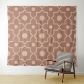 Modern Moscha Mousse Dusty Pink Geometric Shape Wandteppich (Beispiel (Horizontal))