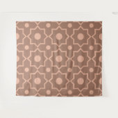 Modern Moscha Mousse Dusty Pink Geometric Shape Wandteppich (Vorderseite (Horizontal))
