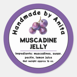 Modern Moskauer Jam oder Jelly Canning Jar Label Runder Aufkleber