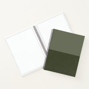 Modern Moss Green Spiral Sketchbook - individuell  Notizblock