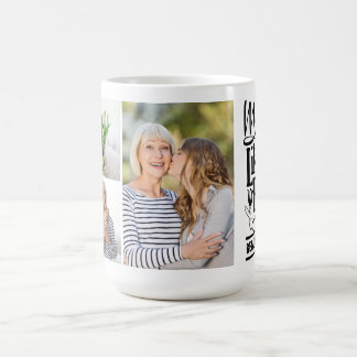 Modern Mother Quote Family Photo Collage  Kaffeetasse