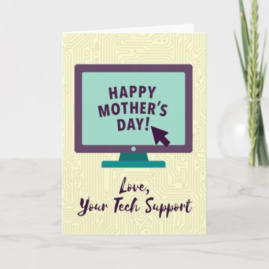 Modern Mothers Day Display Card Karte (Vorderseite)