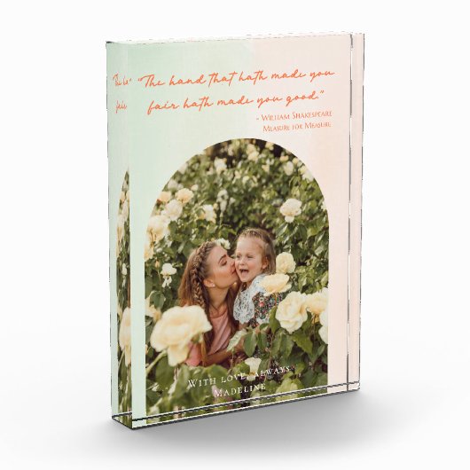 Modern Mother's Day Elegantes Bike Fotoblock (Links)