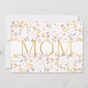 Modern Mothers day Gold Foil MAMA Floral Confetti