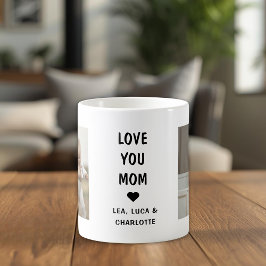 Modern Mothers Day Photo Gift for Mom Kaffeetasse
