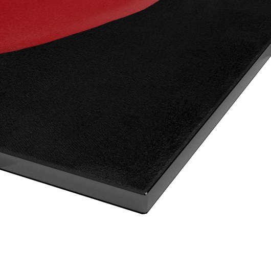 Modern Motif Callas Glasschneidebrett Schneidebrett (Ecke)