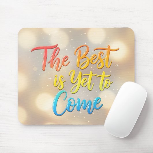 Modern Motivational Desk Decor - Vibrant Gradient  Mousepad (Mit Mouse)