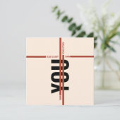 Modern Motivational Event Invitation Card | Semina Einladung (Stehend Vorderseite)