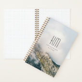 Modern Mountain Adventure Monogram (for men) Notizblock (Innen)