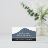 Modern Mountain Landscaping Service Brand Visitenkarte (Stehend Vorderseite)