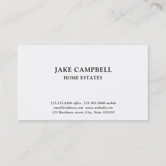 Modern Mountain Landschaft Sun| Visitenkarte (Rückseite)