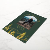 Modern Mountain Outdoors Wedding Save The Date Folieneinladung (Gedreht)