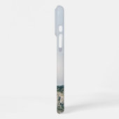 Modern Mountain Peak Monogram iPhone Hülle (Linke Seite)