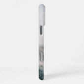 Modern Mountain Peak Monogram iPhone Hülle (Rechte Seite)