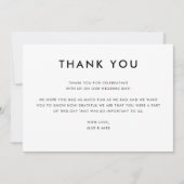 Modern Mountain Wedding Digital Danke Karte (Vorderseite)