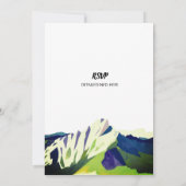 Modern Mountain Woodland Forest Brautparty Einladung (Rückseite)