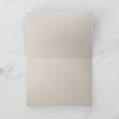 Modern Mousse Brown FaltWedding Vielen Dank Dankeskarte (Innenseite)