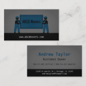 Modern Mover Moving Services Logistics Company Visitenkarte (Vorne/Hinten)