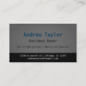 Modern Mover Moving Services Logistics Company Visitenkarte (Rückseite)