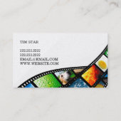 Modern Movie Director Film Producer Visitenkarte (Rückseite)