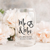 Modern Mr. Bride Groom Wedding Dosenglas