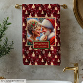 Modern Mr. und Mrs. Claus Holiday Bath Handtuch Badhandtuch Set