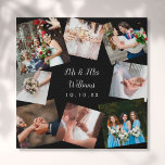 Modern Mr. und Mrs. Wedding Foto Collage Künstlicher Leinwanddruck<br><div class="desc">Personalisieren Sie Ihre Lieblings-Hochzeit Fotos,  Namen und besondere Datum,  um eine einzigartige Foto Collage,  Erinnerung und Geschenk zu schaffen. Ein schöner Schatz! Entwickelt von Thisisnotme©</div>