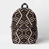 Modern Mudcloth Bedruckter Rucksack (Vorderseite)