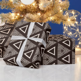 Modern Mudcloth Geometric Design Geschenkpapier