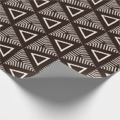 Modern Mudcloth Geometric Design Geschenkpapier (Ecke)
