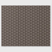 Modern Mudcloth Geometric Design Wrapping Paper Geschenkpapier (Flach)