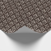 Modern Mudcloth Geometric Design Wrapping Paper Geschenkpapier (Ecke)