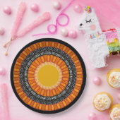 Modern Mudcloth Kente Print Paper Plate Pappteller (Party)