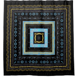 Modern Mudcloth Print Duschvorhang