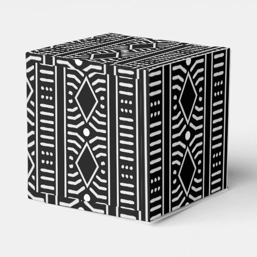 Modern Mudcloth Streifen Geschenkschachtel (Rückseite)