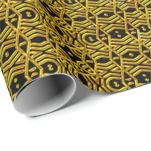 Modern Mudtuch Wrapping Paper Geschenkpapier (Rolleneckpunkt)