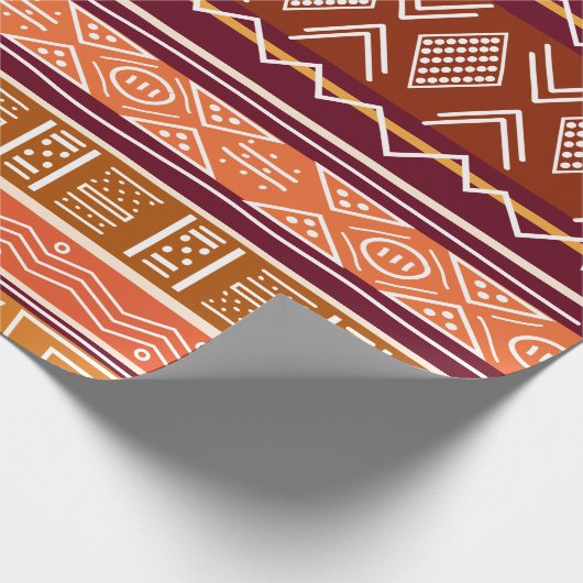 Modern Mudtuch Wrapping Paper Geschenkpapier (Ecke)