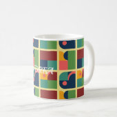 Modern Mug - Abstract Geometric Pattern Kaffeetasse (VorderseiteRechts)