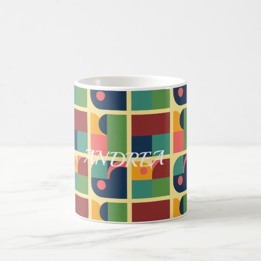 Modern Mug - Abstract Geometric Pattern Kaffeetasse (Mittel)