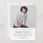 Modern Multi Photo Boy Graduation Invitation Einladung (Vorderseite)
