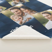 Modern Multi-Photo Family Name Custom Sherpadecke (3/4)