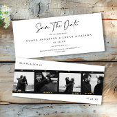 Modern Multi-Photo Filmstrip Wedding Save The Date