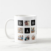 Modern multi-photo grid for dad kaffeetasse (Links)