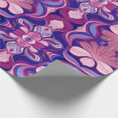 Modern multicolor classic floral pattern design   geschenkpapier (Ecke)