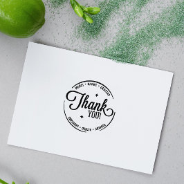 Modern Multilingual Vielen Dank Gummistempel