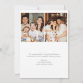 Modern Multiple Fotos Weihnachtskarte Black Einladung (Rückseite)