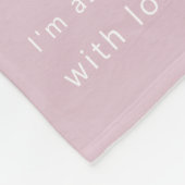 Modern Mummy Photo Strip Collage Fleece Pink (Ecke)