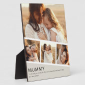 Modern Mummy Photo Strip Collage Fotoplatte (Seite)