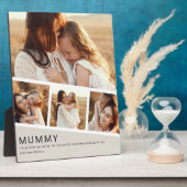 Modern Mummy Photo Strip Collage Fotoplatte (Seite)