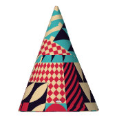 Modern Mural: Geometrischer Stil Vintag Partyhütchen (Rechts)